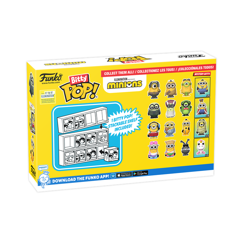 BITTY POP! MINIONS 4-PACK
