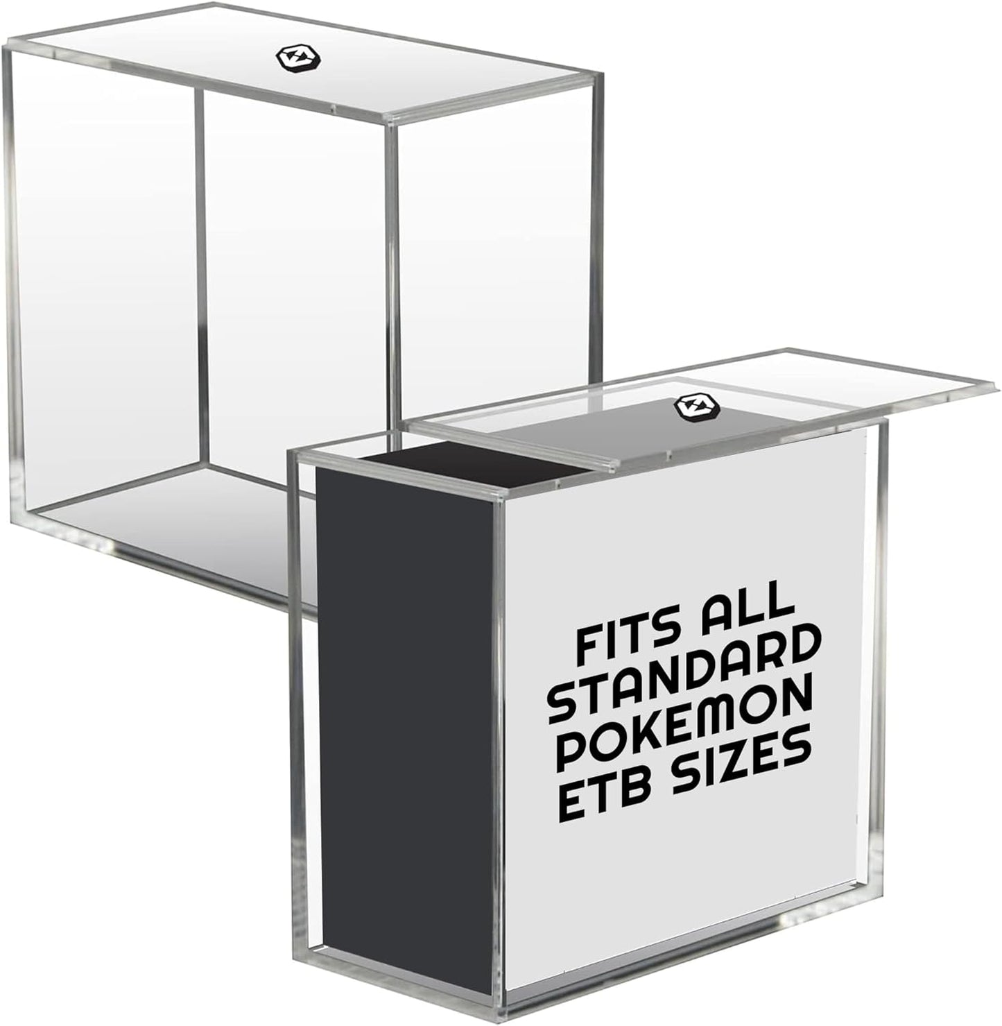 EVORETRO Acrylic Pokemon ETB Display Case - 4.0mm Thick ETB Case - Premium Protective Display Case for Pokemon Elite Trainer Boxes