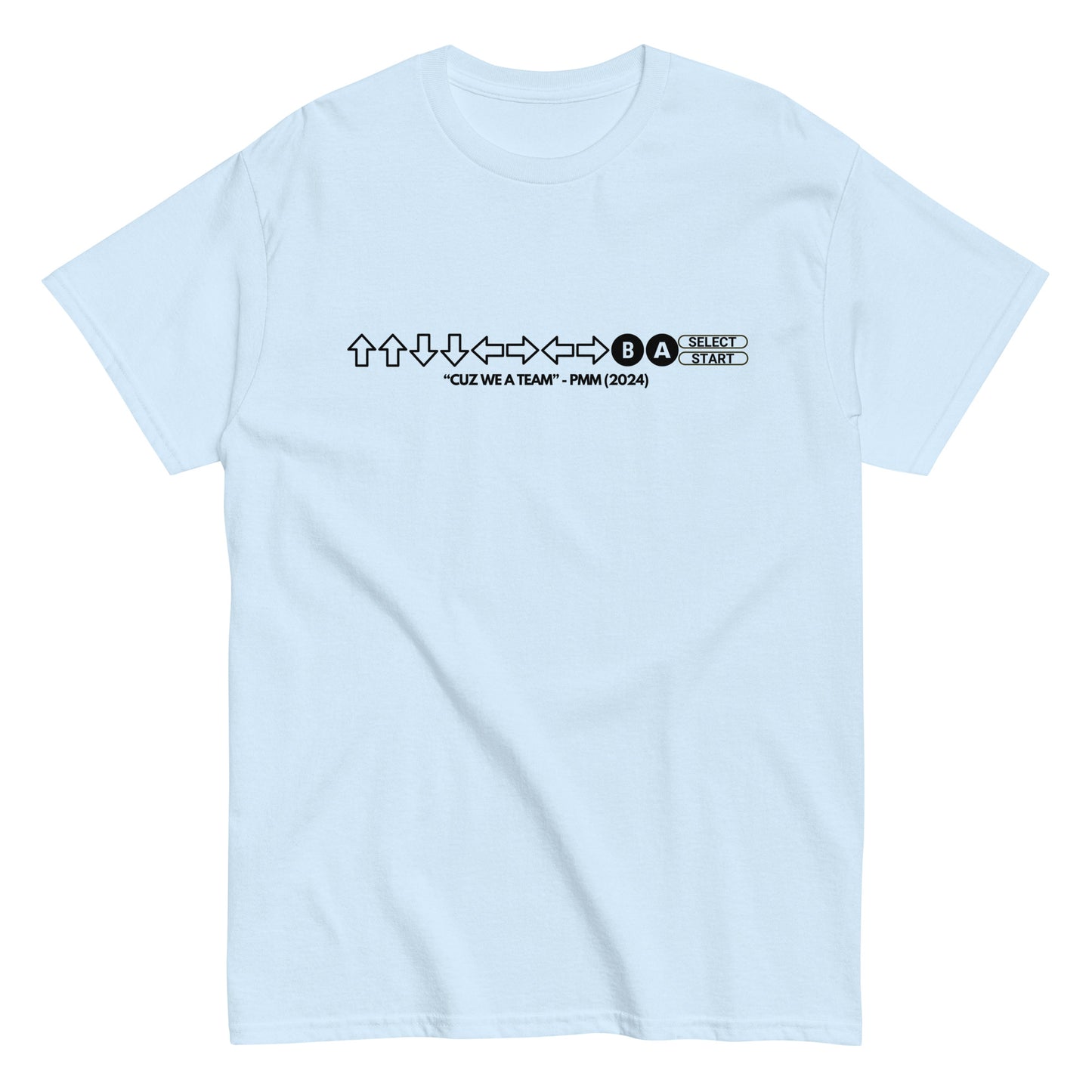 PMM Cheat Code T-Shirt (black text)