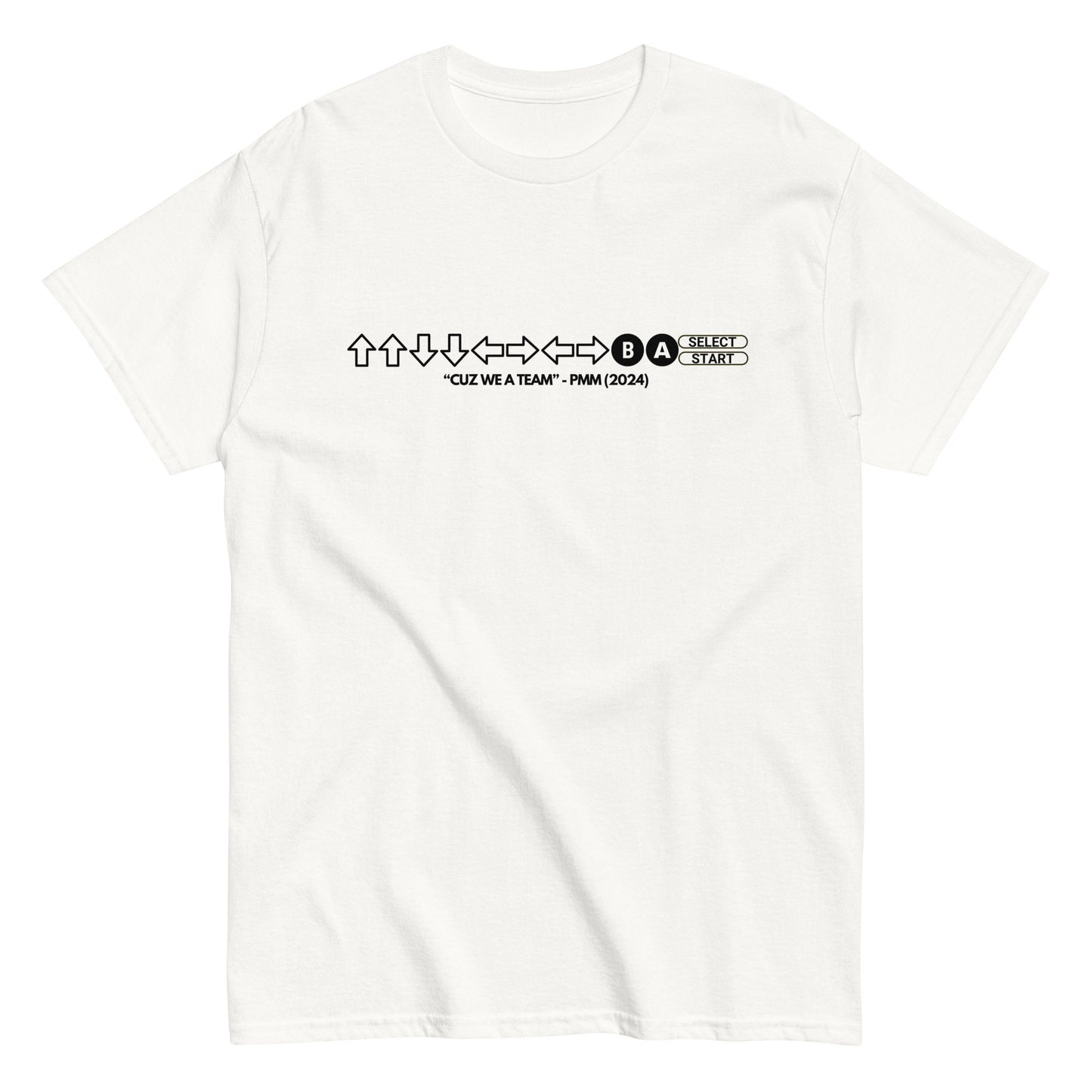 PMM Cheat Code T-Shirt (black text)