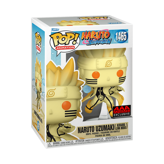 Naruto: Shippuden Naruto Uzumaki Kurama Link Mode Funko Pop! Vinyl Figure #1465 - AAA Anime Exclusive