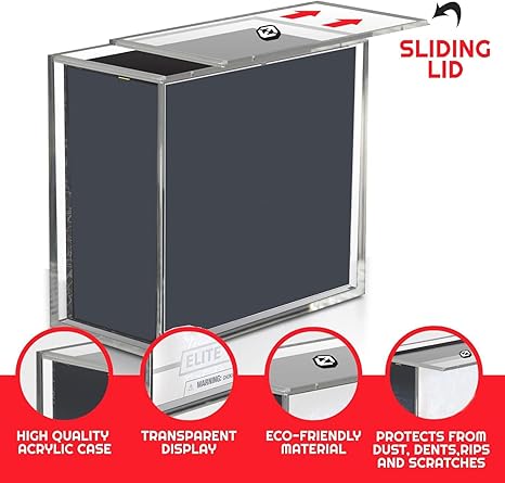 EVORETRO Acrylic  Pokemon ETB Display Case - 4.0mm Thick ETB Case - Premium Protective Display Case for Pokemon Elite Trainer Boxes