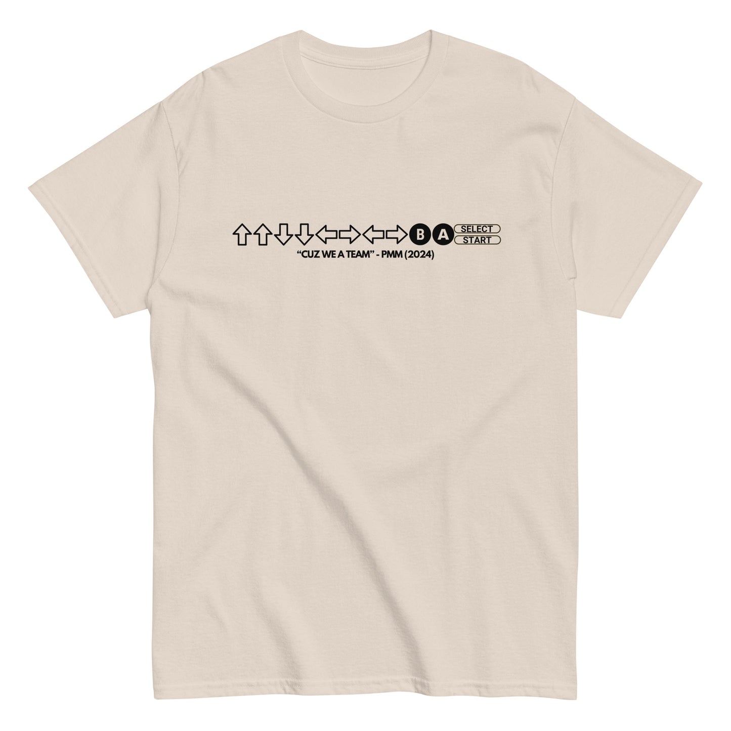 PMM Cheat Code T-Shirt (black text)