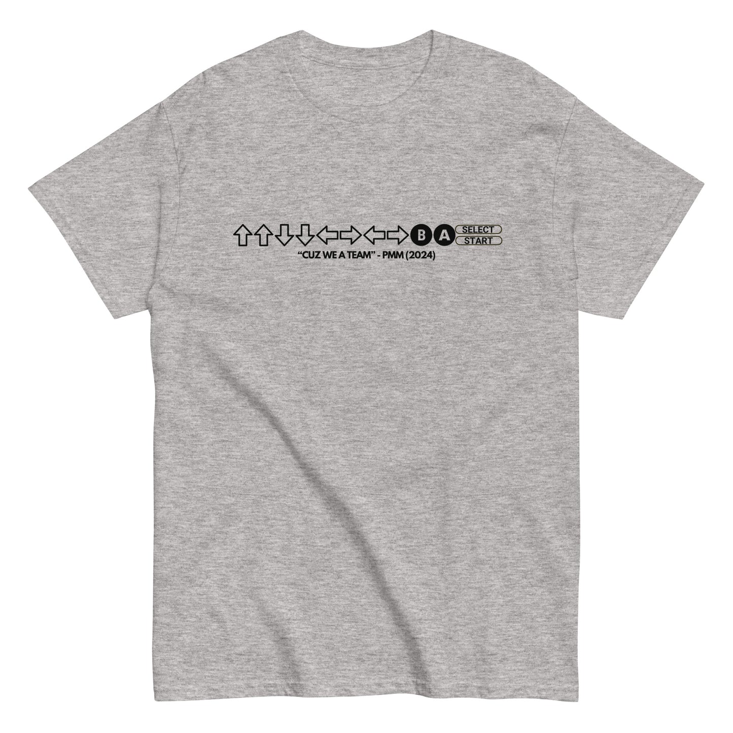 PMM Cheat Code T-Shirt (black text)