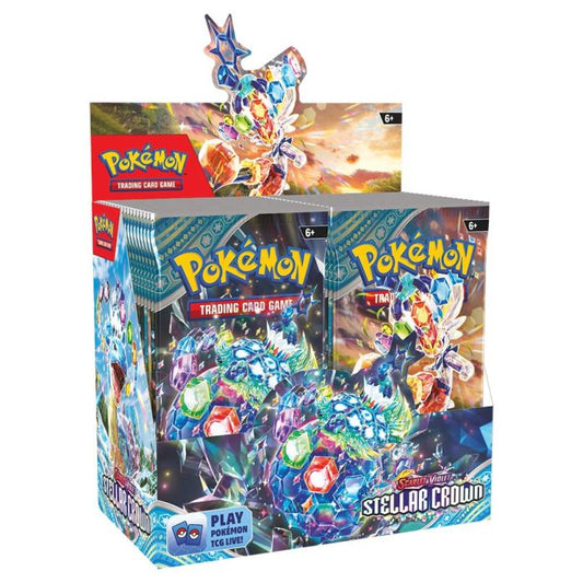 Pokemon TCG: Scarlet & Violet 7 Stellar Crown Booster Box Display