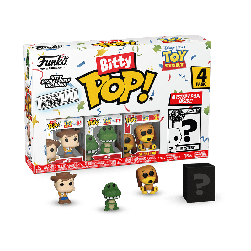 Bitty Pop! Toy Story Woody Funko Mini-Figure 4-Pack